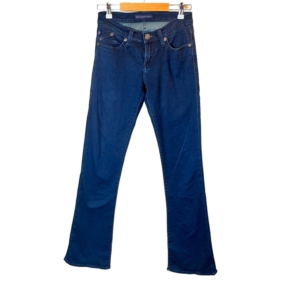 Rock & Republic Womens Kassandra Bootcut Dark Wash Size 2